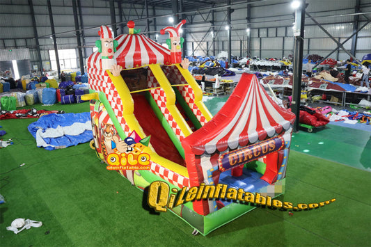 qile-7011  inflatable dry slide circus slide