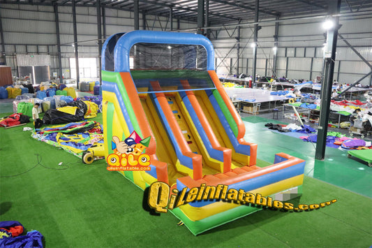 qile-7019  inflatable dry slide