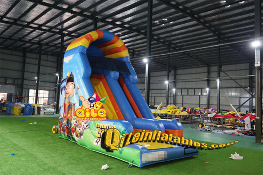 qile-7042 inflatable dry slide