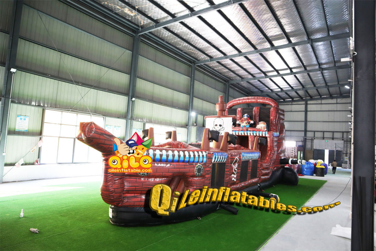 qile-8004 qile  inflatable obstacle Pirate Ship  obstacle