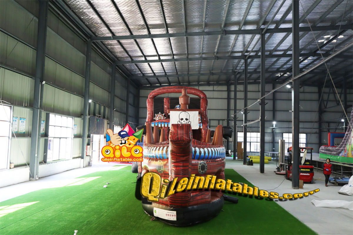 qile-8004 qile  inflatable obstacle Pirate Ship  obstacle