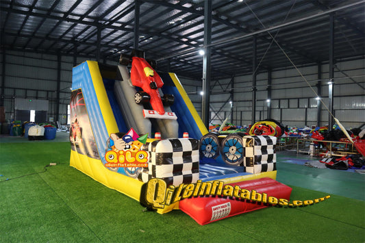 qile-7057   inflatable dry slide Racing slide