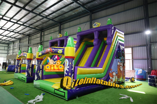 qile-7060   inflatable dry slide