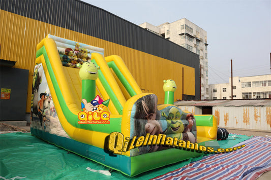 qile-7064   inflatable dry slide