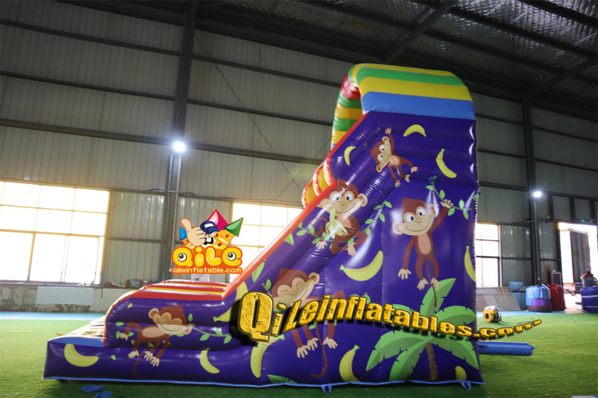 qile-7069  inflatable dry slide