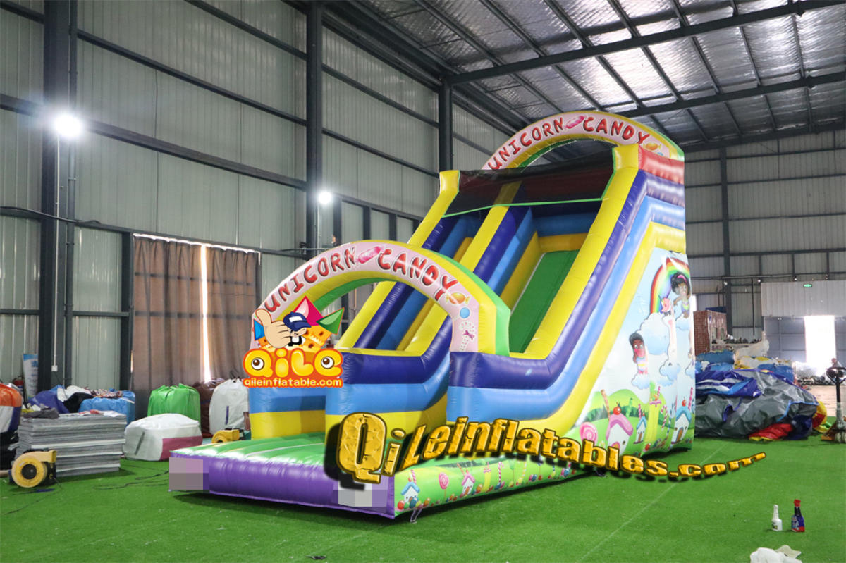 qile-7096  inflatable dry slide