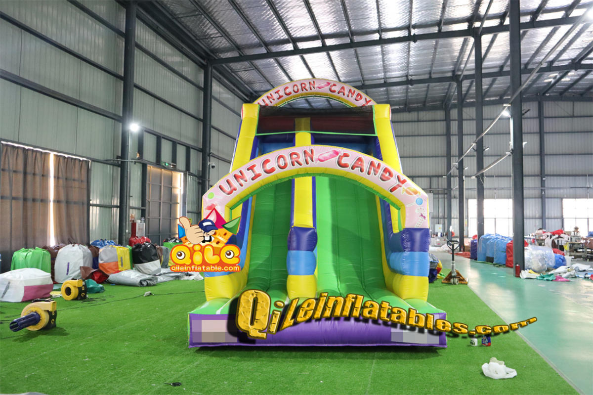 qile-7096  inflatable dry slide