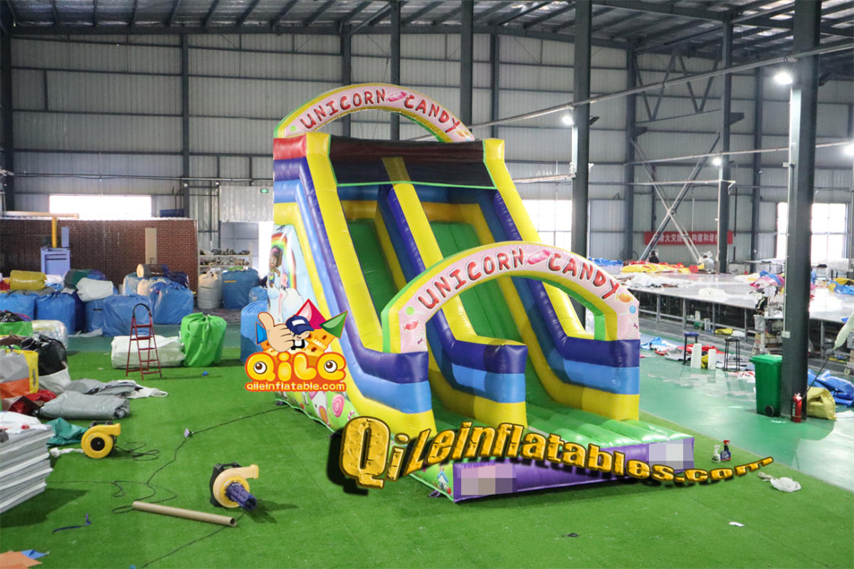 qile-7096  inflatable dry slide