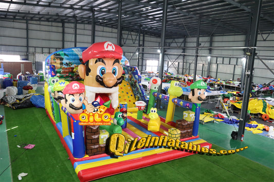 qile-3006 small size  Mario inflatable fun playground