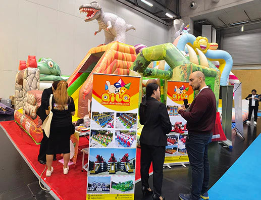 qile design  IAAPA Austria 2023   inflatable Dinosaur Paradise combo