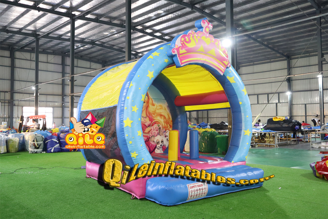 qile-1002 Pink Princess Jumping castle for sales