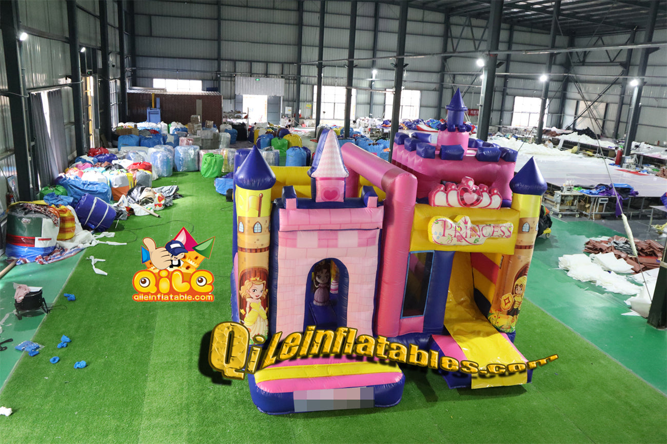 qile-2013  inflatable  castle Princess Castle combo  for sales