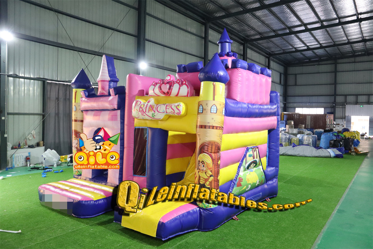 qile-2013  inflatable  castle Princess Castle combo  for sales